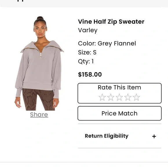 Varley Half Zip Sweater - Picture 2 of 5